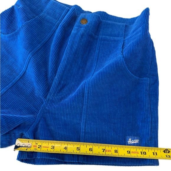 Hammies Women's High Waist Short Corduroy Blue 30 - Picture 6 of 9